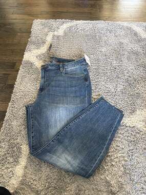 KUT from the Kloth Carlo Ankle Skinny Jeans Plus Size 16W Everlasting Wash